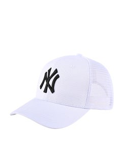 Buy New Era MLB New York Yankees Fashion Sunshade Hat, Mesh Hat, Outdoor Men's and Women's Sports Duck Tongue Hat White in UAE