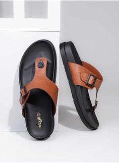 Buy Buckle Elevated Sole Comfort Sandals in Saudi Arabia