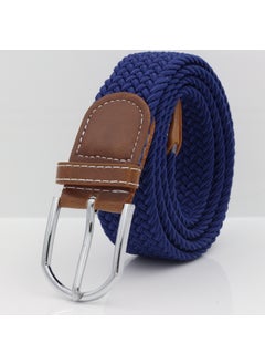 Buy Mens Knitted Elastic Canvas Belt Breathable Casual9 9 in Saudi Arabia