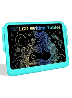 اشتري LCD Writing Tablet with Pen For Kids - 15 Inch Doodle Board Kids Tablet - Colorful Toddler Writing Tablet, Educational Kids Drawing Tablet For School Home Erasable LCD Drawing Tablet في الامارات
