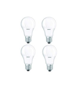 اشتري Osram LED Value Classic A60 Bulb E27 8.5W Daylight, UV and Flicker Free, No Blue Light Hazard, 806lm 6500K Frosted with ESMA Approval (Pack of 4) في الامارات