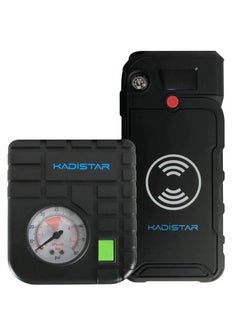 Buy Car Jump Starter Power Bank With Air Compressor Emergency Tools Compass in UAE