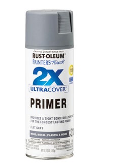 Buy Rust-Oleum 2X Ultra Cover Primer - Grey, 12oz, Spray Paint, Surface Preparation in UAE