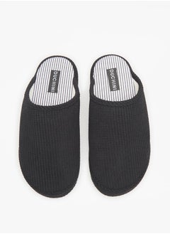 اشتري Duchini Men's Textured Bedroom Mules في الامارات