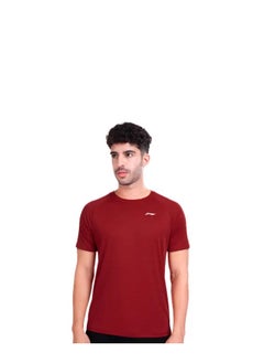 Buy LINING RAGLAN ROUND NECK-T SHIRT- (RED) (ATST993-2-L) in UAE