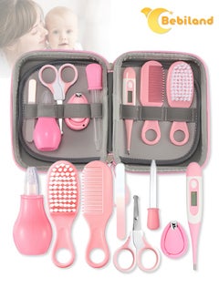 Buy Pack Of 8 Portable Baby Care Grooming and Healthcare Pieces Kit, Pink in UAE