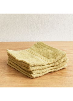 اشتري Essential 4-Piece Carded Face Towel Set 30 x 30 cm في الامارات