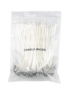 Buy 100Pcs Cotton Candle Wick,  6 Inch Pre Waxed Candle Wicks for Candle Making, Candle DIY in UAE