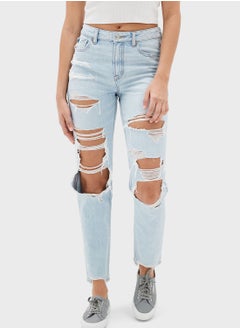 Buy Ripped Mom Jeans in UAE