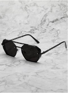 Buy Elegant Full Frame Black Sunglasses For Men in Saudi Arabia