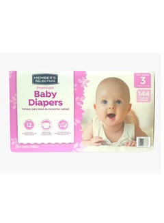 Buy Members Selection Baby Diapers Size 3 (144 pieces) in UAE