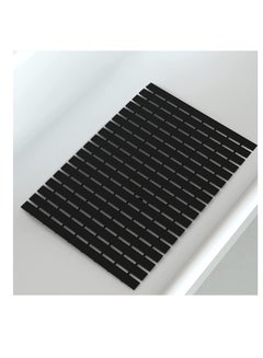 Buy Rubber Anti-Slip Mat, Massage Shower Mat, Bath Tub Mats, with Grip Floor Rubber Backing for Bathroom, No Suction Cups Waterproof Thick Drainage Mat, Black in Saudi Arabia