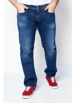 Buy Men Comfort Fit Rocco Stretchable Jeans, Indigo in UAE