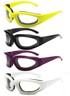 Buy 4 Pieces Onion Goggles, Kitchen Grilling Glasses, Anti Fog, Anti Scratch, One Size Fit All Men & Women Eyes in Saudi Arabia