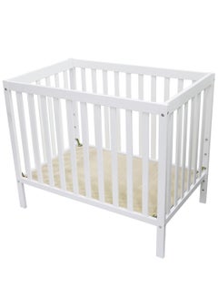 اشتري ClassiComfort Baby Wood Crib - White في الامارات