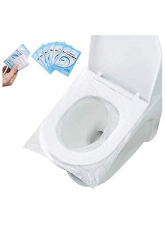 Buy 50 PCS Travel Disposable Toilet Seat Cover Antibacterial Waterproof Portable WC Pad Toilet Mat for Baby Pregnant Mom,Independent Packing in Saudi Arabia