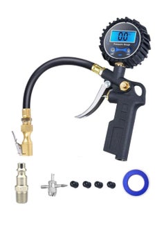 Buy Digital Tire Inflator with Pressure Gauge Air Chuck with Gauge for Air Compressor Quick Connect Coupler with Display Resolution Car Accessories for SUV RV Truck-250 PSI Air Chuck in UAE