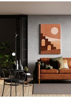 Buy Abstract Boho Desert Landscape Printed canvas wall art 90x60 in Egypt