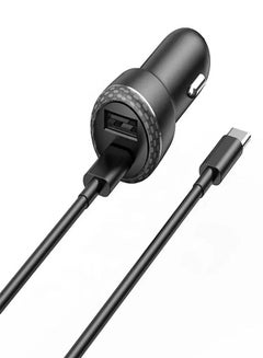 Buy Dual USB PD25W Car Charger ST840  18W + Cable USB-C - Black in Egypt