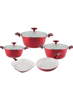 اشتري Lambart 8-Piece Cookware Set 318101003 (Red) في السعودية