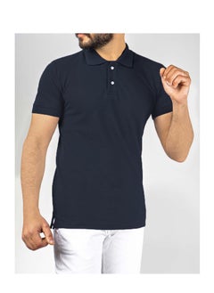 Buy Men's Polo T-shirt -Dark blue in Egypt