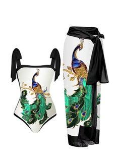 Buy Women's Beach Vacation Style Covered Belly Swimsuit in Saudi Arabia