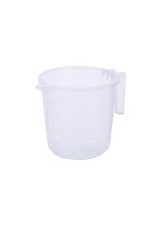 Buy Royalford Transparent Royal Mug, 1L Mug with Handle, RF10700 Premium Plasticware Sturdy, Long Lasting Design Multifunctional in UAE