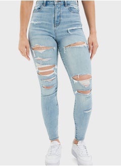 Buy Ripped Skinny Jeans in UAE