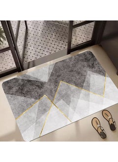 Buy Diatom Bath Mat, Bath Rug 40 * 60cm Non-Slip Fast Dry Bathroom Floor Mat, Thin Rubber Super Absorbent Floor Door Shower Rug Mats for Bathroom Bathtub Toilet Kitchen (40 * 60 cm) in UAE