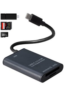 Buy SD Card Reader, USB-C to SD/Micro SD Card Adapter & USB 3.0 Port, High-Speed USB to External Memory Card Readers for SD, SDXC, SDHC, MMC, RS-MMC, Micro SDXC, MicroSD, Micro SDHC & USB Hard Drives in Saudi Arabia
