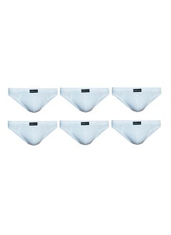 اشتري John Gladstone Mens Brief White Inner Elastic pack of 6 في الامارات