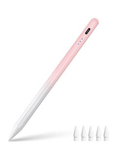اشتري Wireless Charging Stylus Pen for Apple iPad (2nd Generation) Magnetic Active Pencil with Tilt Sensitive, Palm Rejection for iPad 6/7/8/9, iPad Mini 5/6, iPad Air 3/4/5, iPad Pro 11"/12.9" في السعودية