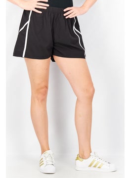 Buy Women Sportswear Fit Pull On Training Shorts, Black/White in UAE