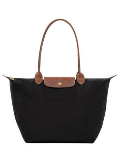 Buy Longchamp women's large tote bag, handbag, shoulder bag black classic style in Saudi Arabia