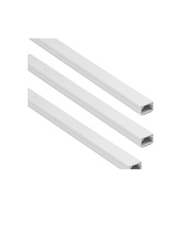 Buy 90cm Square Cable Box Self Adhesive PVC Trunking White Red Sticker Wall Cord Cover Cable Concealer On-Wall Wire Cover Paintable Cable Management Raceway to Hide Wires - Pack of 3 (10x10MM) in UAE