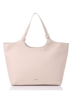Buy Outlined Stitching Detail Leather Simple Oat Shoulder Bag in Egypt