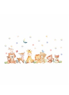 Buy Cartoon Animal Wall Stickers Perfect For Kids' Bedrooms And Nurseries in UAE