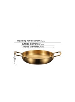 Buy New Stainless Steel Flat Bottomed Dry Pan in UAE