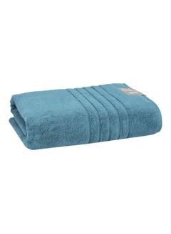 Buy Borabora Luxurious Highly Absorbent Cotton Bath Sheet Blue 100 x 180 cm in Saudi Arabia