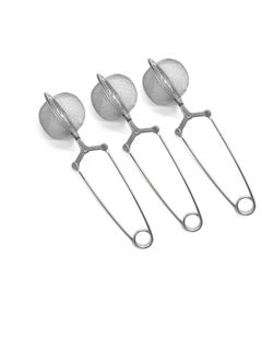 Buy Tea Strainers for Loose Tea, 3 pcs Stainless Steel Tea Infuser Filter with Handle, Tea Ball, Practical Portable Loose Tea Infuser Filter for Loose Leaf Tea, Spices, Seasonings in UAE