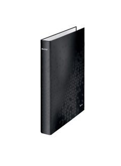 Buy Leitz 2 Ring Binder, Holds Up To 230 Maxi Sheets, Wow Range, 40 Mm Spine, 42410095 - A4, Black in UAE