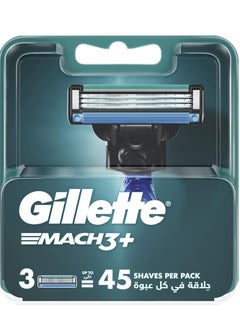 Buy Gillette Mach3+ Blade Refills X3 in UAE