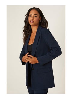 Buy Scuba Mock Double Breasted Blazer in UAE