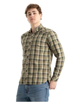 Buy Shirt Men's, Stylish, Oxford Cotton , Green , Multicolor in Egypt