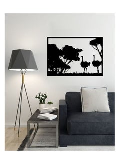 Buy Decorative ostrich wooden wall Art 60X80 cm in Egypt