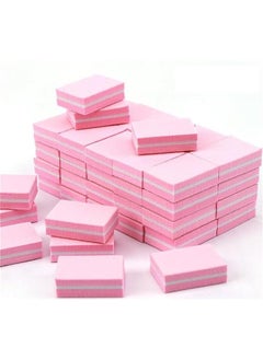 Buy 50 Pcs Nail Buffers Doublesided Mini Buffer Block Nail File for Acrylic Nails and Natural Nails 100/180 Grit Nail Buffer Block Bulk Buffing Block Washable Sanding Buffing File (Pink) in Saudi Arabia