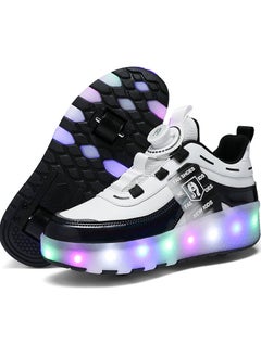 Buy Roller Skates Shoes for Kids Girls, Boys Skates Shoes with Wheels LED Light Kids Inline Roller Skates Shoes Kids Sneakers Gifts in UAE