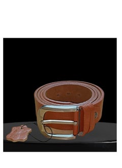 Buy Men's Leather Belt  Elegant Design that Adds a Touch of Elegance to your Look -145CM in Egypt