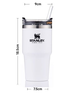 Buy Stanley Classic stainless steel chain with hot-cold 680ml-frost white in Saudi Arabia