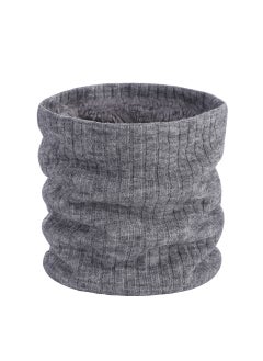 اشتري New Couple Fleece Neck Warmer Unisex Thick Knit ScarfLight gray Light gray في الامارات